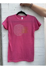 M&O Cabot Tower Women's  Tee-Heather Fuchsia