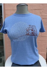 M&O Cabot Tower Tee/Womens-Heather Blue