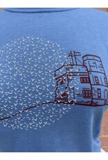 M&O Cabot Tower Tee/Womens-Heather Blue