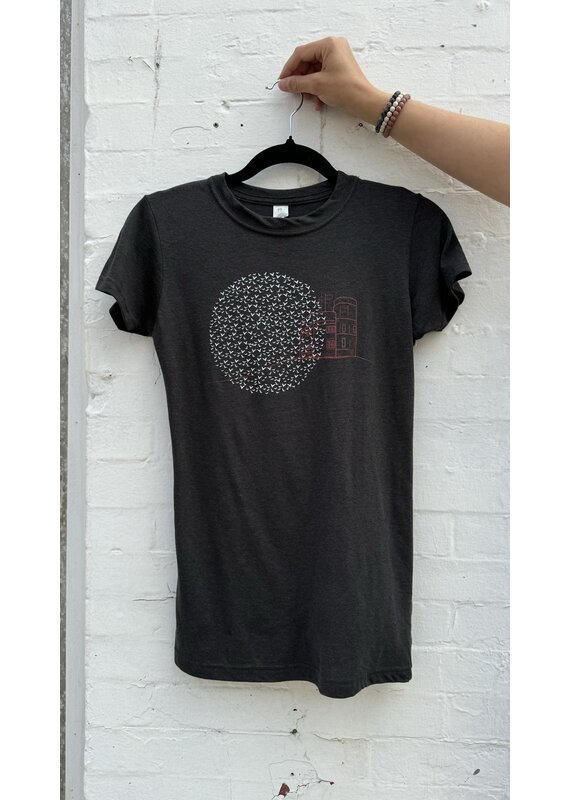 M&O Cabot Tower Women's Tee-Heather Graphite
