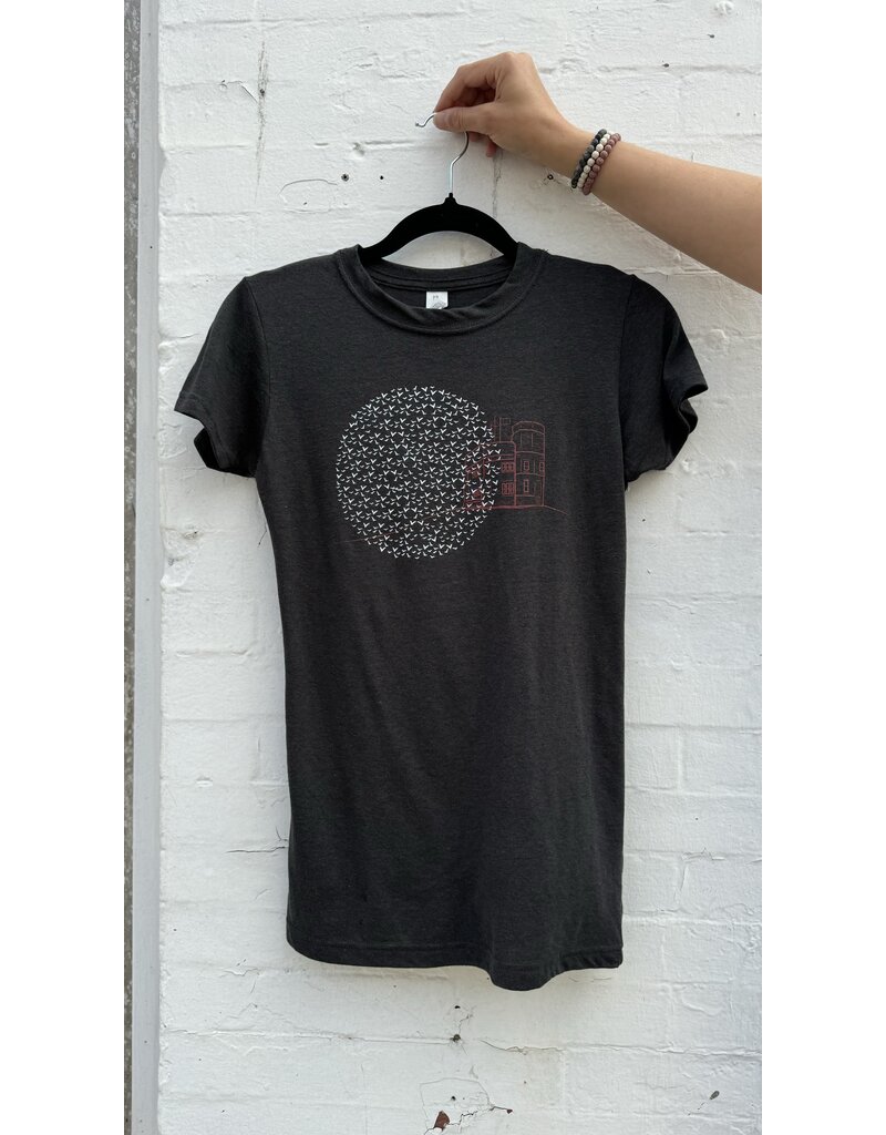 M&O Cabot Tower Women's Tee-Heather Graphite