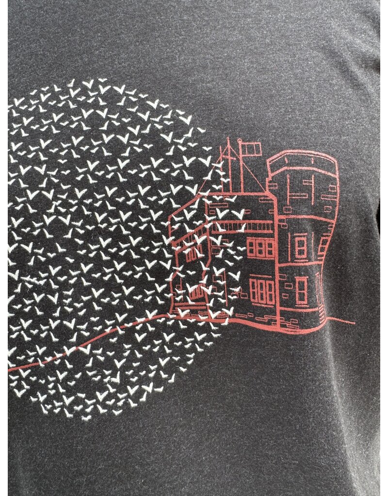 M&O Cabot Tower Women's Tee-Heather Graphite