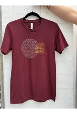 Bella+Canvas Cabot Tower-Unisex T Shirt-Heather Cardinal