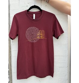 Bella+Canvas Cabot Tower-Unisex T Shirt-Heather Cardinal