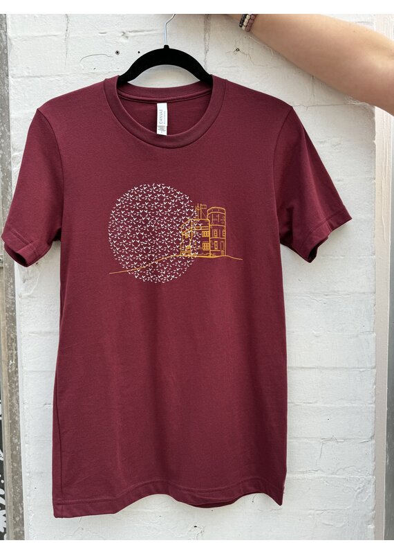 Bella+Canvas Cabot Tower-Unisex T Shirt-Heather Cardinal