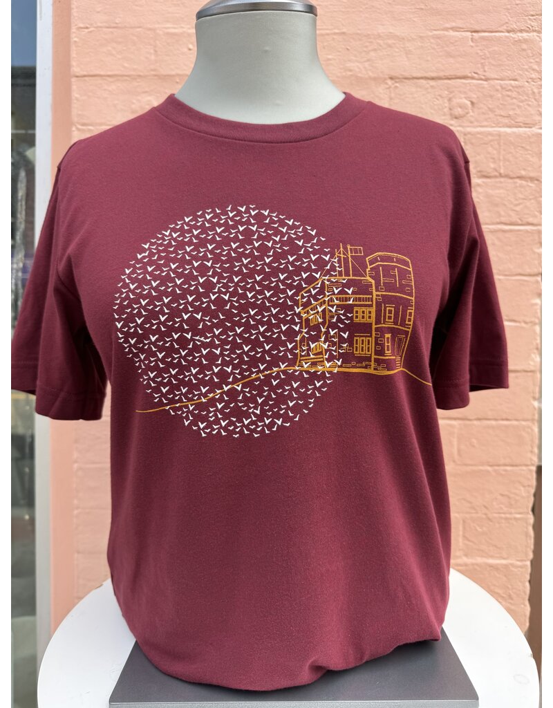 Bella+Canvas Cabot Tower-Unisex T Shirt-Heather Cardinal