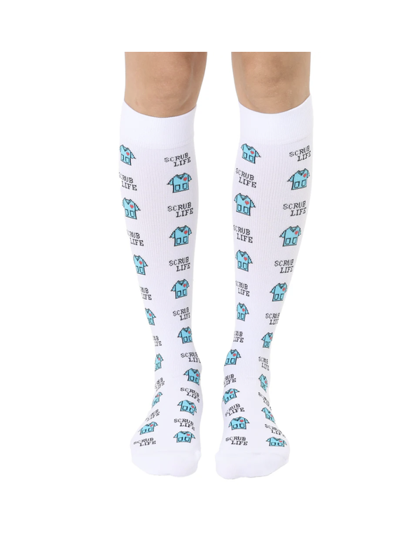 Living Royal Compression Sock-Scrub Life
