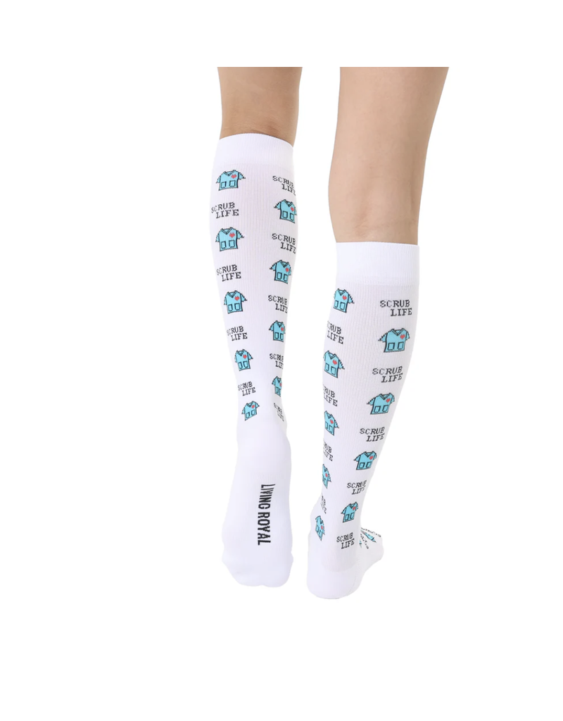 Living Royal Compression Sock-Scrub Life