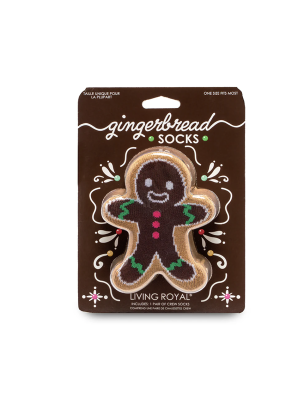 Living Royal Gingerbread 3D Socks