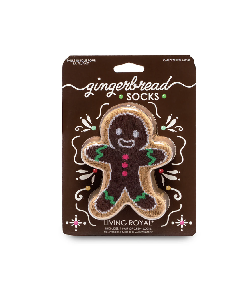 Living Royal Gingerbread 3D Socks