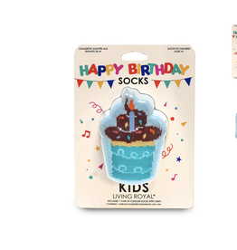 Living Royal Cupcake Birthday 3D Socks-Kids