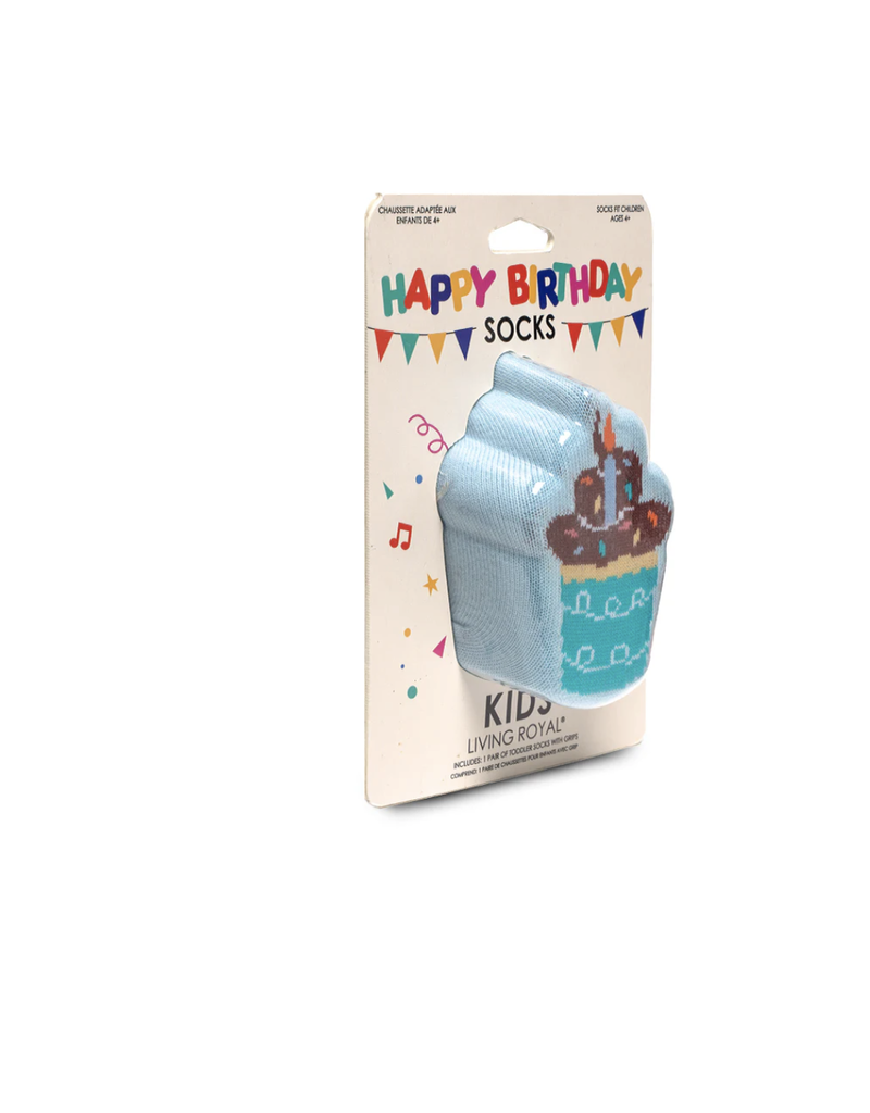 Living Royal Cupcake Birthday 3D Socks-Kids
