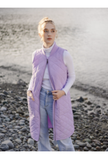 Mernini Mernini-Long Liner Vest-Lavender Mist