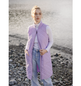 Mernini Mernini-Long Liner Vest-Lavender Mist