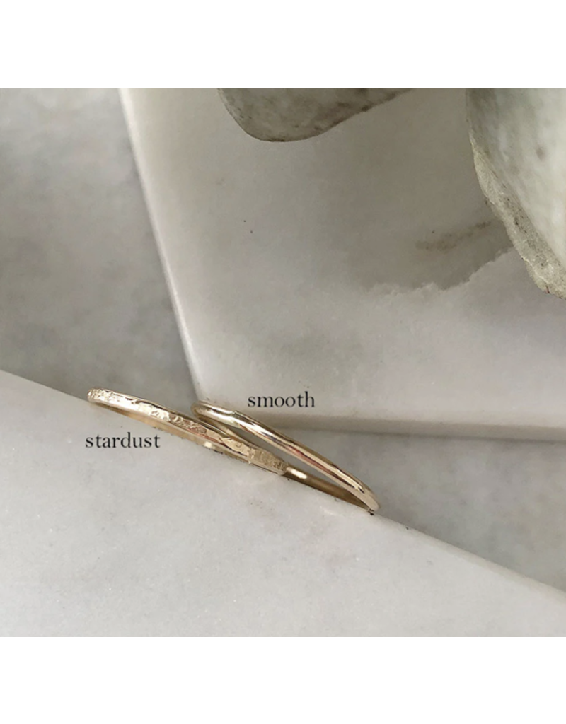strut Textured Stacking Rings-Gold Fill