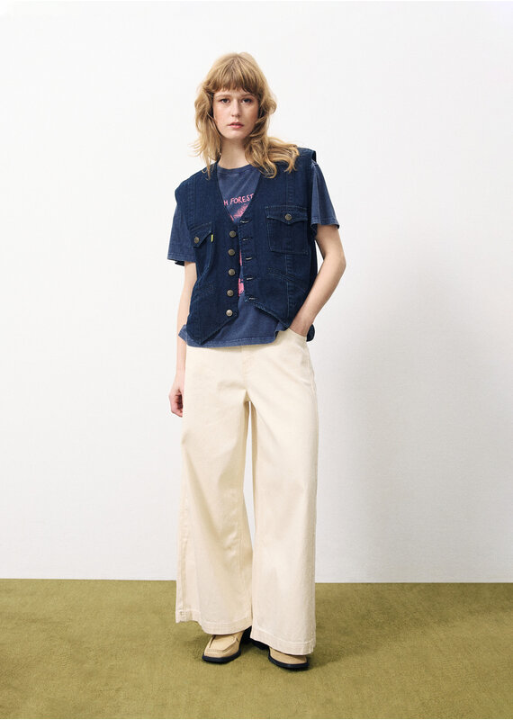FRNCH Evy Vest-Marine Blue