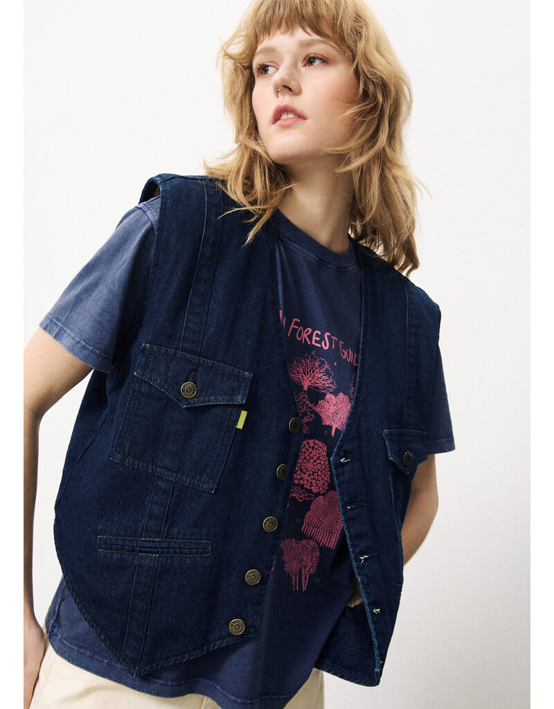 FRNCH Evy Vest-Marine Blue