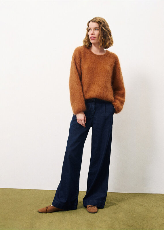 FRNCH Patience Pants-Marine Blue