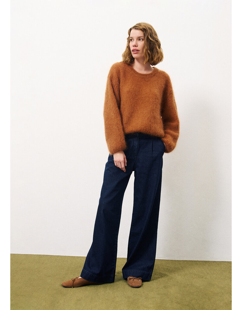 FRNCH Patience Pants-Marine Blue