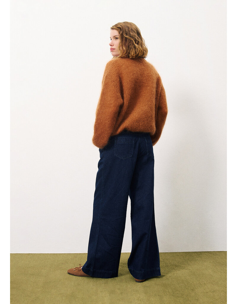 FRNCH Patience Pants-Marine Blue