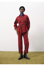 FRNCH Lisandre Overshirt-Bordeaux