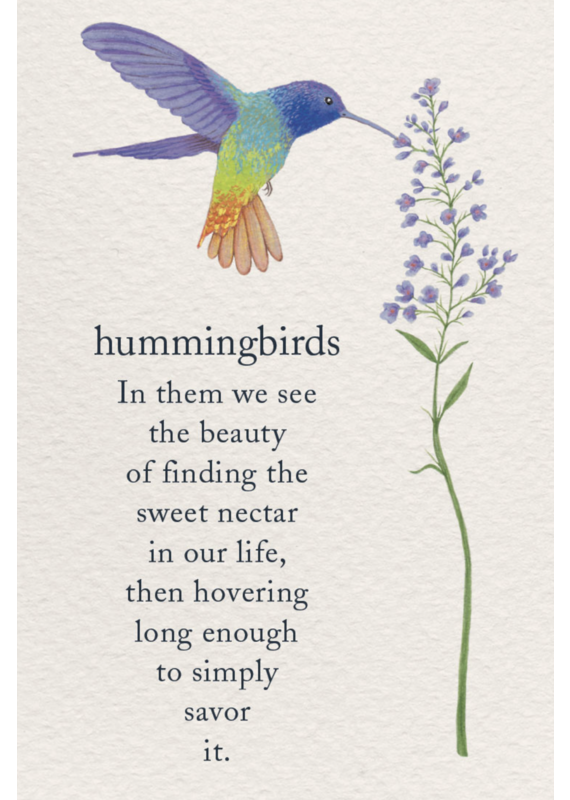 Meaning Of Life-A Cardthartic Experience Hummingbird Birthday Card