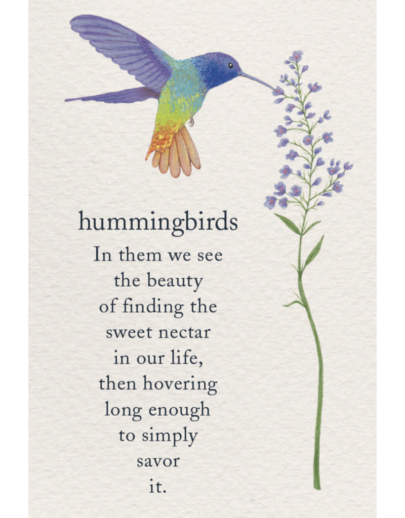 Meaning Of Life-A Cardthartic Experience Hummingbird Birthday Card