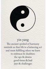 Meaning Of Life-A Cardthartic Experience Yin Yang Birthday Card