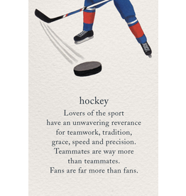 Meaning Of Life-A Cardthartic Experience Hockey Birthday Card