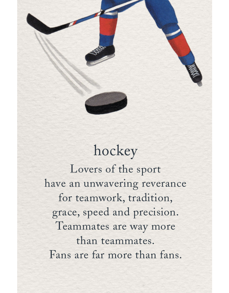 Meaning Of Life-A Cardthartic Experience Hockey Birthday Card