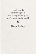 Meaning Of Life-A Cardthartic Experience Flower Gardens Birthday Card