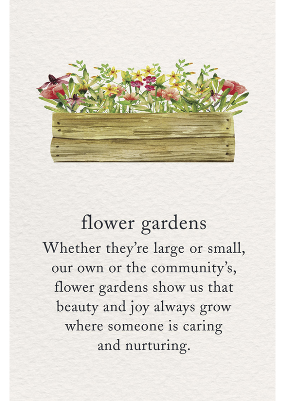Meaning Of Life-A Cardthartic Experience Flower Gardens Birthday Card