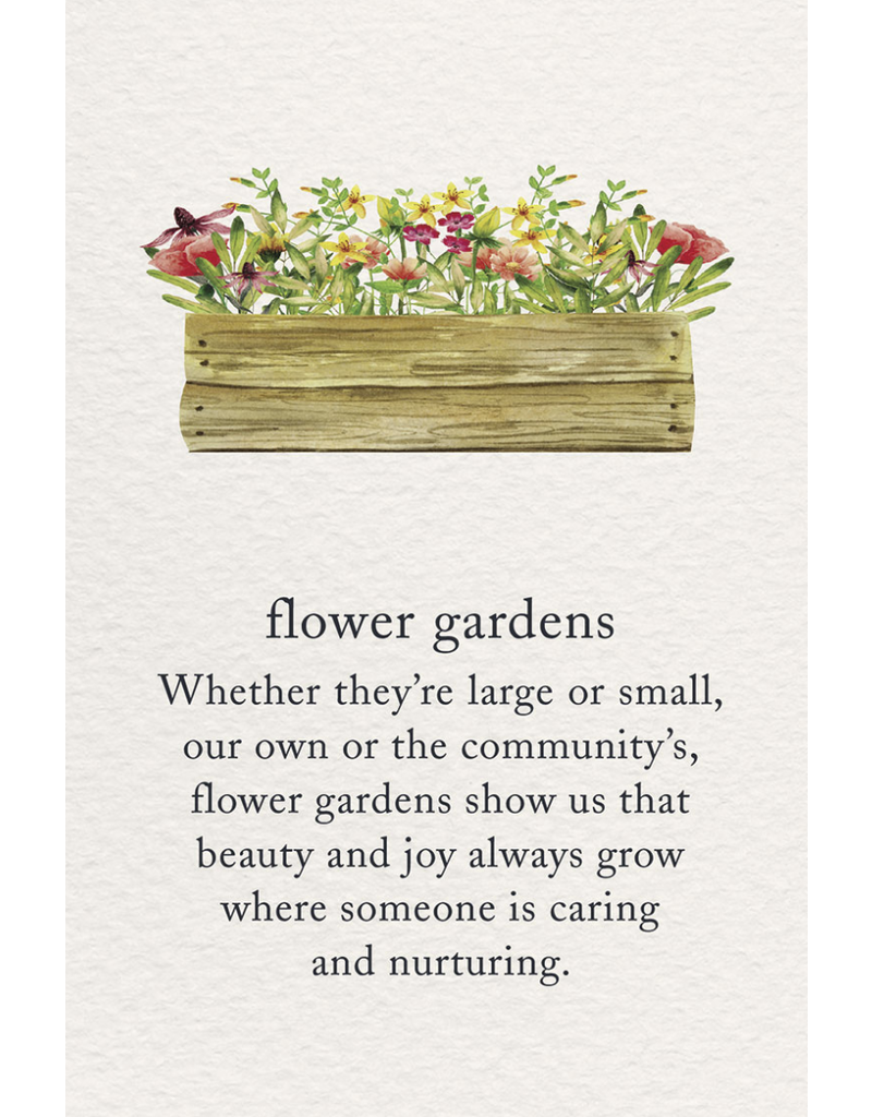Meaning Of Life-A Cardthartic Experience Flower Gardens Birthday Card