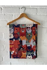 Only Accessories Cat Scarf-Blue/Orange