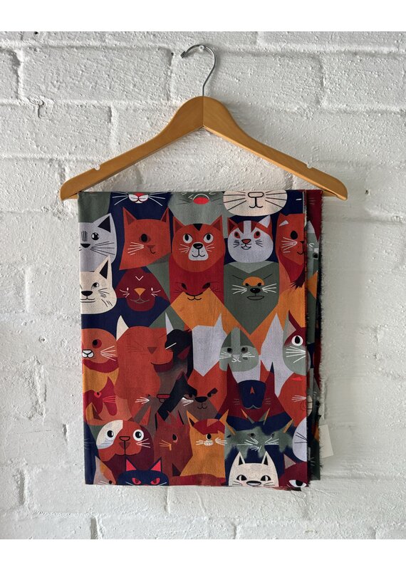 Only Accessories Cat Scarf-Blue/Orange