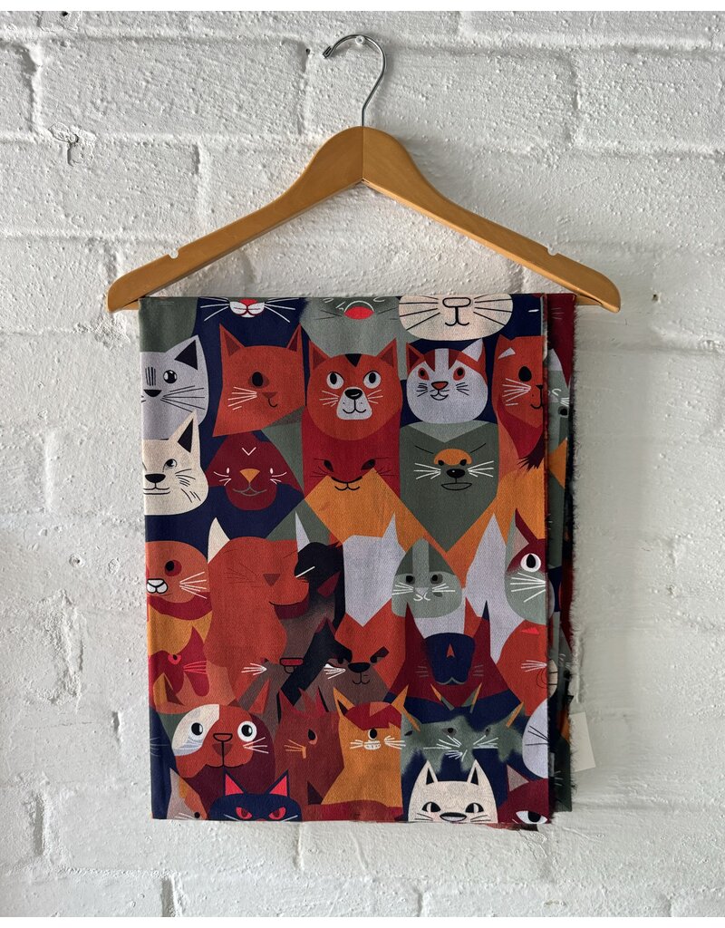 Only Accessories Cat Scarf-Blue/Orange