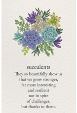 Meaning Of Life-A Cardthartic Experience Succulents Greeting Card