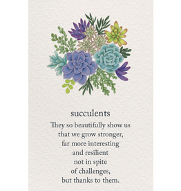 Meaning Of Life-A Cardthartic Experience Succulents Greeting Card