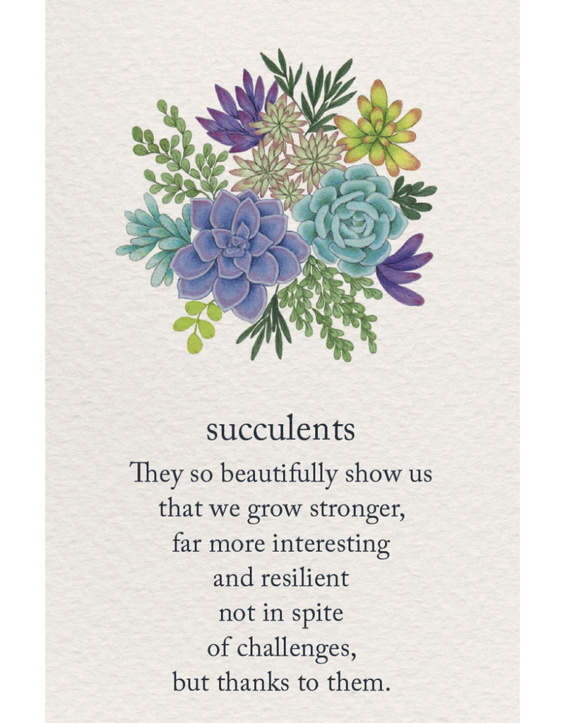 Meaning Of Life-A Cardthartic Experience Succulents Greeting Card