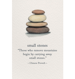 Meaning Of Life-A Cardthartic Experience Small Stones-Encouragement Greeting Card