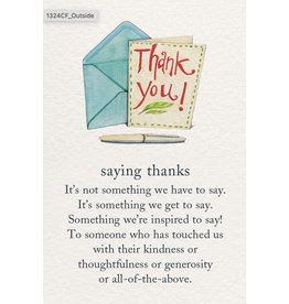 Meaning Of Life-A Cardthartic Experience Saying Thanks Greeting Card