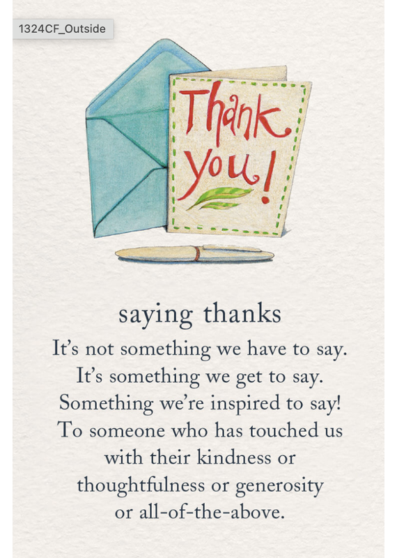 Meaning Of Life-A Cardthartic Experience Saying Thanks Greeting Card