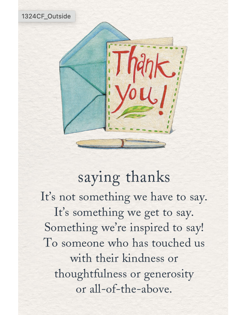 Meaning Of Life-A Cardthartic Experience Saying Thanks Greeting Card