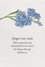 Meaning Of Life-A Cardthartic Experience Forget-Me-Nots Condolence Card