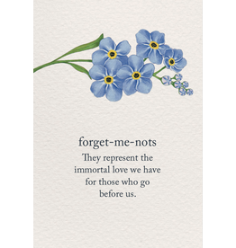 Meaning Of Life-A Cardthartic Experience Forget-Me-Nots Condolence Card