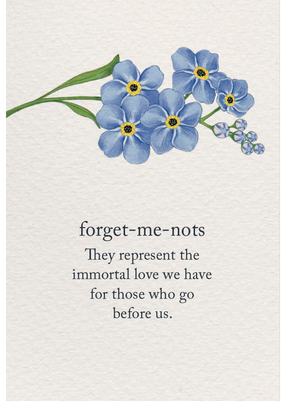 Meaning Of Life-A Cardthartic Experience Forget-Me-Nots Condolence Card