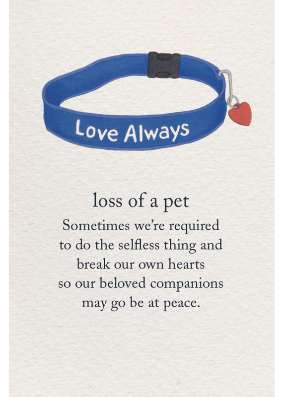Meaning Of Life-A Cardthartic Experience Loss of a Pet Condolence Greeting Card