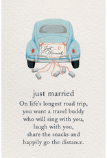 Meaning Of Life-A Cardthartic Experience Just Married Greeting Card