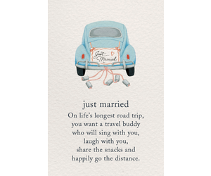 Just Married Greeting Card - Twisted Sisters Boutik Inc.