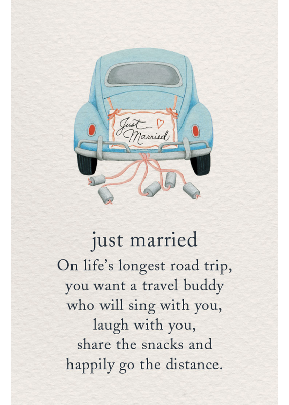 Meaning Of Life-A Cardthartic Experience Just Married Greeting Card